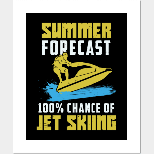 Funny Jet Ski Skiing Jetski Riding Gift Posters and Art